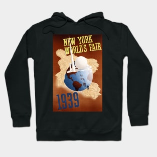 Vintage Travel Poster USA New York World's Fair 1939 Hoodie